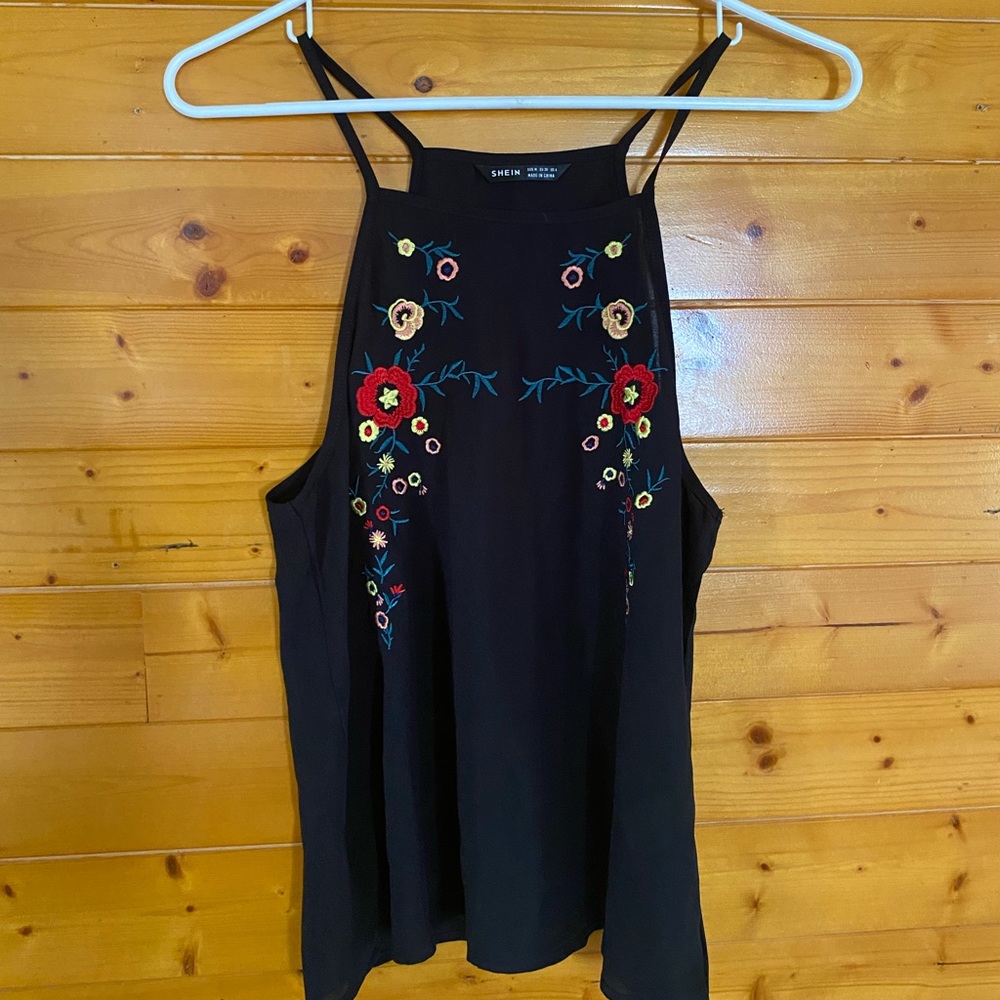 High neck tank top